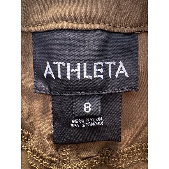 Athleta Take a Hike Casual Travel Skirt Faux Skort in Green Size 8 - Picture 6 of 11